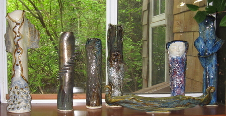 Studio vases display